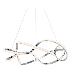Interlace Chrome LED Pendant by WAC Lighting