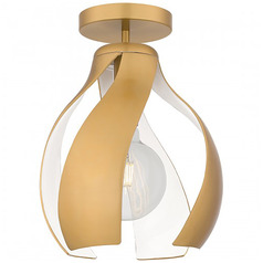 Quoizel Lighting Quoizel Semi-Flush Mount Brushed Weathered Brass Semi-Flushmount Light