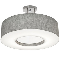 Afx Lighting Montclair Satin Nickel Semi-Flushmount Light