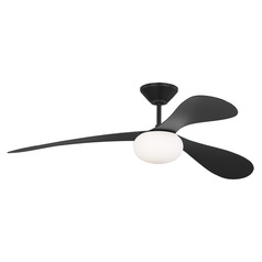 Drape 58-Inch LED Smart Fan in Midnight Black by VC Fan Collection