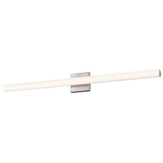 Sq-Bar Satin Nickel LED Bathroom Light by Sonneman Lighting