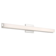 Slick Polished Nickel LED Bathroom Light by Nuvo Lighting