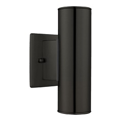 Riga Matte Black Outdoor Wall Light by Eglo Lighting