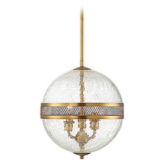 Stirling Warm Brass Pendant by Savoy House