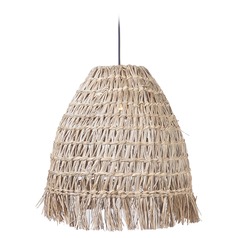 19.75-Inch Natural Woven Pendant in Espresso by Craftmade Lighting