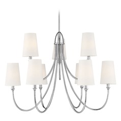 Cameron 35-Inch Polished Nickel Chandelier by Savoy House