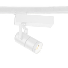 15W LED Cylindrical Track Head in White by Eurofase Lighting
