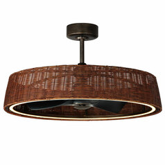 Tulum 36-Inch LED Chandelier Smart Fan in Dark Bronze by Maxim Lighting