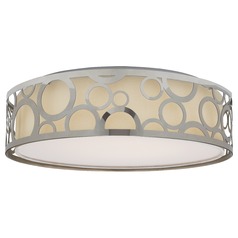 Polished Nickel LED Flush Mount by Nuvo Lighting