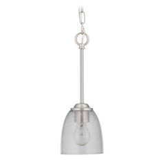 Serene Brushed Polished Nickel Mini Pendant by Craftmade Lighting