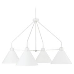 Capital Lighting Alden Matte White Chandelier