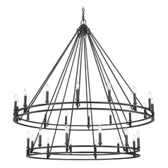 Z-Lite Dennison Matte Black Chandelier