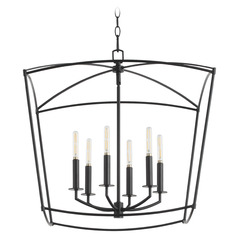 Mantle Matte Black Pendant by Quorum Lighting