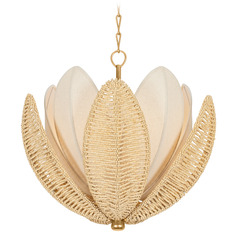 Corbett Lighting Costa Brava Vintage Gold Leaf LED Chandelier