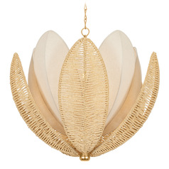 Corbett Lighting Costa Brava Vintage Gold Leaf LED Chandelier