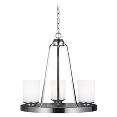 Kemal Brushed Nickel Chandelier by Generation Lighting