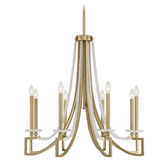 Helen 8-Light Chandelier in Warm Brass by Savoy House