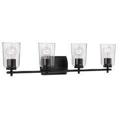 Adley Black 4-Light Bathroom Light by Progress Lighting