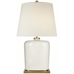 Visual Comfort Signature Collection Mimi Tea Stain Crackle Table Lamp with Empire Shade