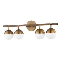 Troy Lighting Enson Patina Brass LED Bathroom Light