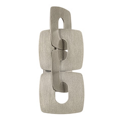 Corbett Lighting Trentino Stria Silver Leaf LED Sconce