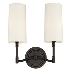 Dillon Double Wall Sconce in Old Bronze by Hudson Valley Lighting