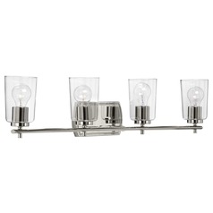 Adley Polished Nickel 4-Light Bathroom Light by Progress Lighting
