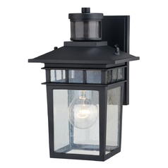 Ridge Textured Black Outdoor Wall Light by Vaxcel Lighting