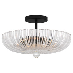 Quoizel Lighting Belmond Matte Black Semi-Flushmount Light