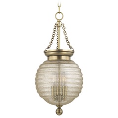 Coolidge 3-Light Mini Pendant in Aged Brass by Hudson Valley Lighting