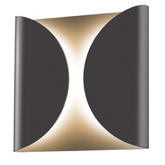 Folds Textured Bronze LED Outdoor Wall Light by Sonneman Lighting