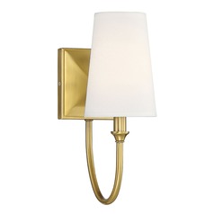Cameron Warm Brass Sconce by Savoy House