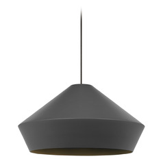 Brummel Kable Lite Pendant in Nickel & Gray by Visual Comfort Modern