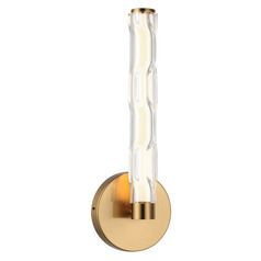 Matteo Lighting Ripley Aged Gold Brass LED Sconce