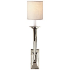 Studio VC French Deco Horn Sconce in Polished Nickel by Visual Comfort Signature