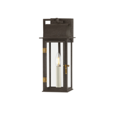 Troy Lighting Bohen French Iron & Patina Brass LED Outdoor Wall Light