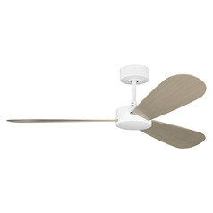 Visual Comfort Fan Collection Barbara Barry Paddle Smart 52 Matte White Ceiling Fan Without Light