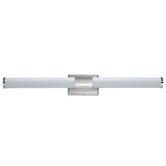 Optic Satin Nickel LED Vertical Bathroom Light by Maxim Lighting
