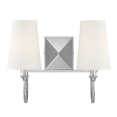 Cameron 15-Inch Polished Nickel Bathroom Light by Savoy House