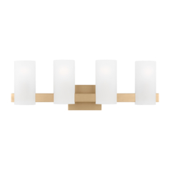 Rhode 4-Light Vanity Light in Satin Brass by Visual Comfort Studio