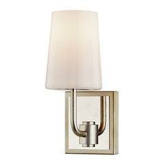 Simone Silver Leaf Polished Nickel Sconce by Troy Lighting