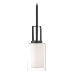 Parsons Studio Sand Coal Mini Pendant by Minka Lavery