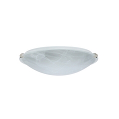 Flushmount Light Marble Glass Polished Nickel by Besa Lighting