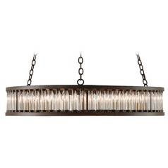 Elixir 40-Inch Pendant in Bronze Verdigris by Currey & Company