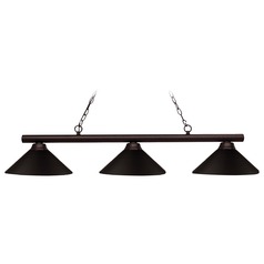 Shooter Bronze Billiard Light by Z-Lite