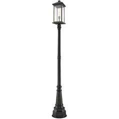 Portland Black Post Light by Z-Lite