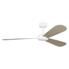 Visual Comfort Fan Collection Barbara Barry Paddle Smart 60 Matte White Ceiling Fan Without Light