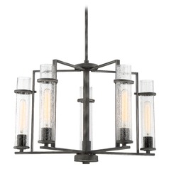 Donzi Iron Black Chandelier by Nuvo Lighting