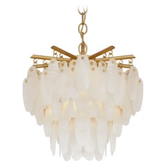 Chapman & Myers Cora Convertible Chandelier in Brass by Visual Comfort Signature