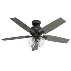 Hunter Fan Company Gatlinburg Matte Black LED Ceiling Fan with Light